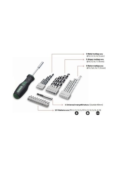Bosch Delme & Vidalama Ucu Seti 27 Parça – 2607017201