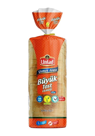 Untad Büyük Tost Ekmeği 670 Gr X 4 Adet