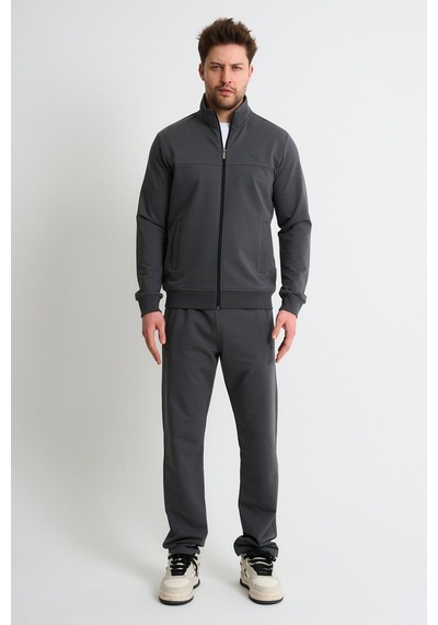 Shooter Sportswear Shooter Premium Rahat Kalıp Mevsimlik Yumuşak Dokulu Erkek Eşofman Takımı Gri