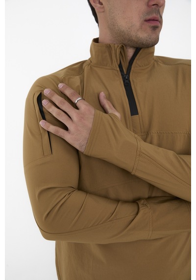 Camp Scoutland Camp136 Outdoor Tactical Su iticili Erkek Hardal Taktik Sweatshirt Hardal