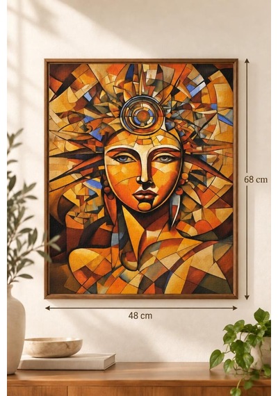 1000 Parça Gizemli Kadın Temalı Sanatsal 68 X 48 Cm Eğlenceli Yüksek Parça Kaliteli Puzzle