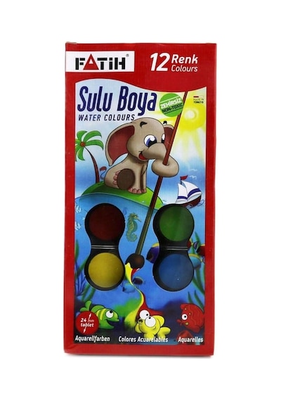 Fatih Jumbo Suluboya 12 Renk Js-12 Diğer