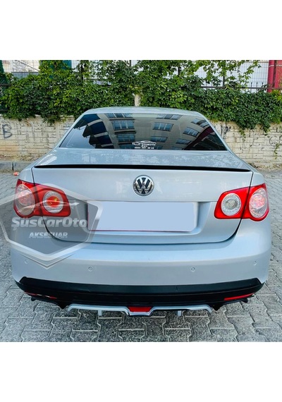 ŞüsCarOto Vw Jetta MK5 2005-2010 Bagaj Üstü Spoiler Çıtası Piano Black Parlak Siyah (00)