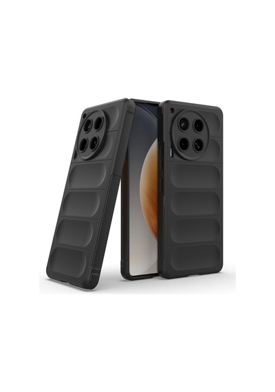 Rba Aksesuar Tecno Camon 30 4g Kılıf Esnek Tpu Oyuklu Arka Yüzey Tasarımlı Rba Etnik Silikon Kapak - Siyah Siyah