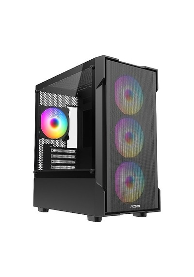 Fazeon F1 650w 80+ Bronze Mesh 4x120mm Rainbow Fanlı Matx Bilgisayar Kasası