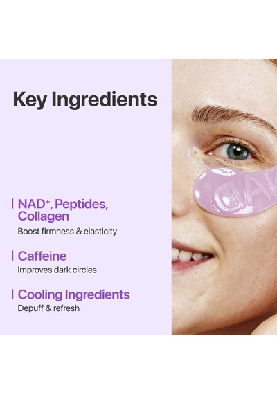 No.9 Nad+ Collagen Gel Eye Patches- Peptid, Kafein Ve Niasinamidli Göz Altı Jel Pedleri 5 Çift