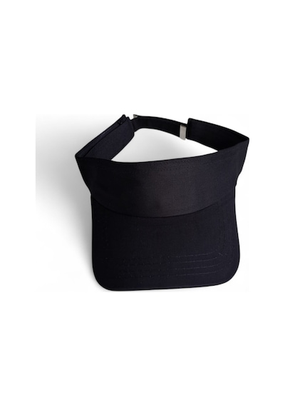 Eleven Markets Unisex Uv Koruyucu Vizör Kasket Siperlik Tenis Gabardin Şapka Beyaz Siyah