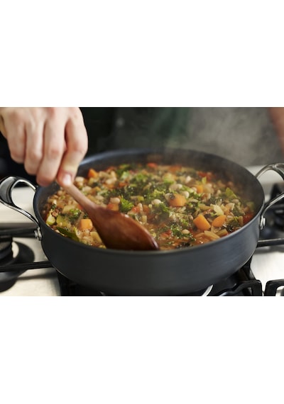 Tefal H9129943 Düz Tava, 30 Cm, Jamie Oliver, Sert Eloksal, Alüminyum, 5,4 Litre, Siyah