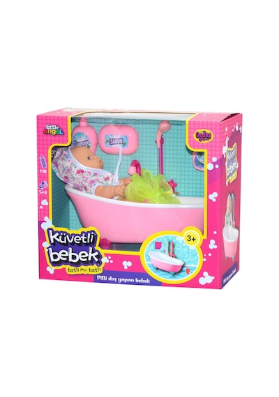 Pilli Sesli Oyuncak Küvet Banyo Yapan Et Bebek