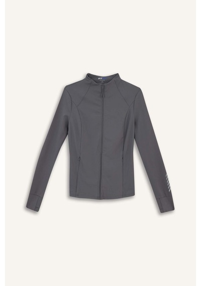 Defacto Defactofit Slim Fit Dar Kesim Dik Yaka Hırka E9676ax25auar129 Antrasit
