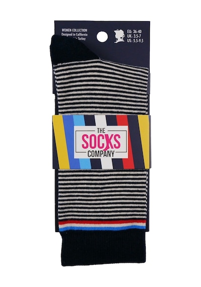The Socks Company Desenli Kadın Soket Çorap 272k Çok Renkli