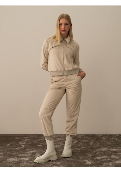 Bej Formunu Koruyan Oversize Sweat Pantolon 470419