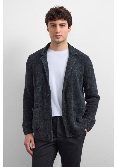 Backandbond Antrasit Regular Fit Hırka