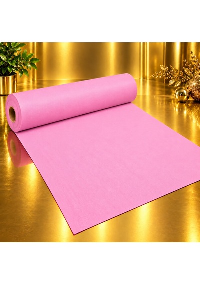Vıp 15 Metre Pembe Tela Kumaş Pembe Elyaf Kumaş Avm Noel Yılbaşı Süsleme Kumaşı 70 Cm Genişliğinde