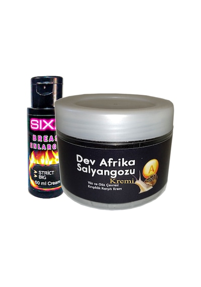 Bonie Giant Ksıxx:25 Afrikasalyangozu Dev Salyangoz Yaşlanma Kàrşıtı 100ml + İle Sıxx Bayan Memmes Şekiııendırici Krém 60 Ml
