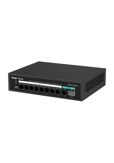 Ruıjıe Reyee Rg-es110gs-p-l 10 Port, 8 Port Gigabit Poe, 120w, 1 Port Spf, 1 Port Gigabit Uplink, Switch 51824264