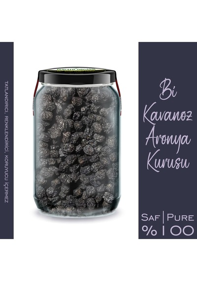 Aronya Kurusu Bi Kavanoz Aronia 660 Cc Cam Kavanozda Saf Katkısız Aronya Meyvesi Kurusu Dried Aronia Diğer