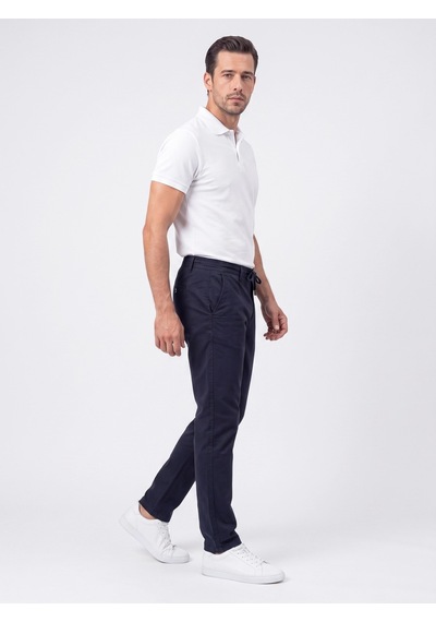 Lacivert Dynamic Fit Yandan Lastikli Erkek Jogger Pantolon Laci
