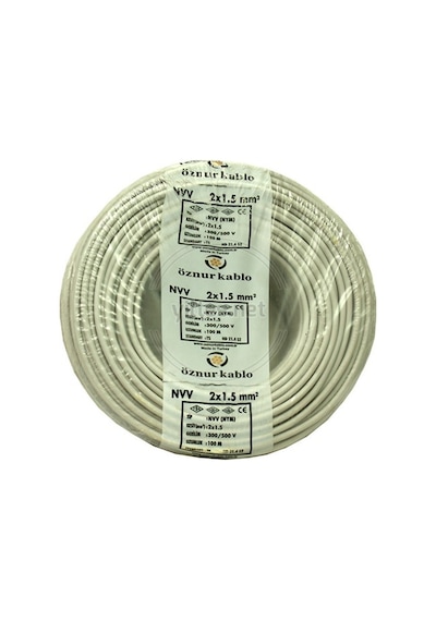 2X1.5 Nym Antigron Kablo Öznur 10 Metre