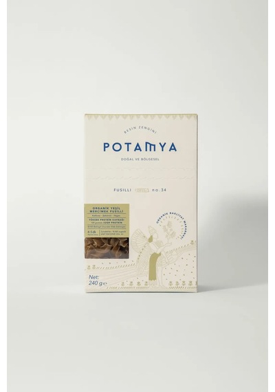 Potamya Organik Glutensiz Yeşil Mercimekli Fusilli 240 G İz Miktarda Gluten