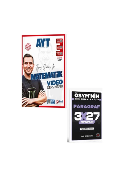 Full Matematik 2027 Ayt Matematik Video Ders Kitabı+ Evp Akademi Paragraf
