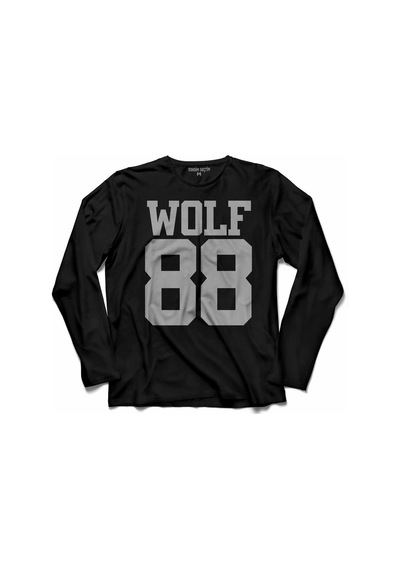 Exo Wolf 88 Wolf88 Logo Uzun Kollu Tişört (512927630)