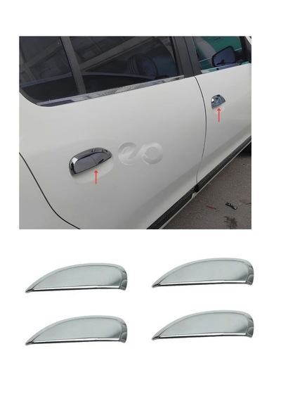 Renault Clio Symbol Krom Kapı Kolu 4 Kapı Sağ Sol Takım 2013 - 2021