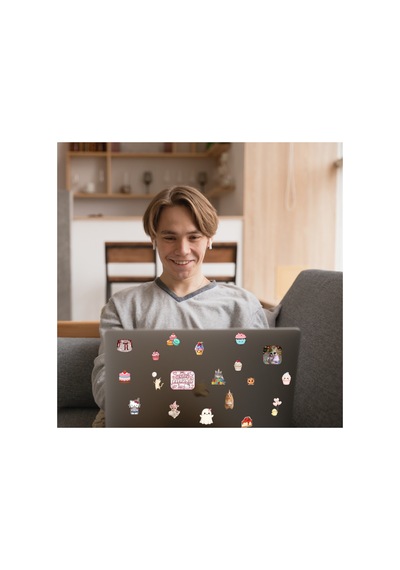 70 Adet Doğum Günü Temalı Planlayıcı Sticker Seti - Etiket Seti Scrapbook Bullet Journal Çok Renkli