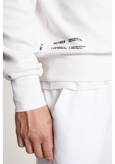 Tommy Hilfiger Bisiklet Yaka Sweat Beyaz