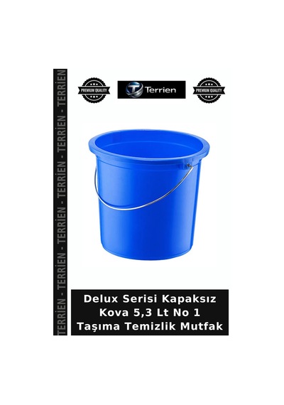 Delux Serisi Kapaksız Kova 5,3 Lt No 1 Taşıma Temizlik Mutfak Çok Renkli