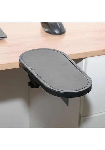Coverzone Ergonomik Ayarlanabilir Masa Kol Dayanağı Ve Döner Mouse Pad Tutucu, Masaya Takılan Bilek Ve Ön Kol Deste