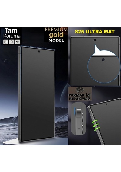 Samsung S25 Ultra Uyumlu Samsung Galaxy S25 Ultra Mat Ekran Koruyucu Mat Ekran Koruyucu Seramik