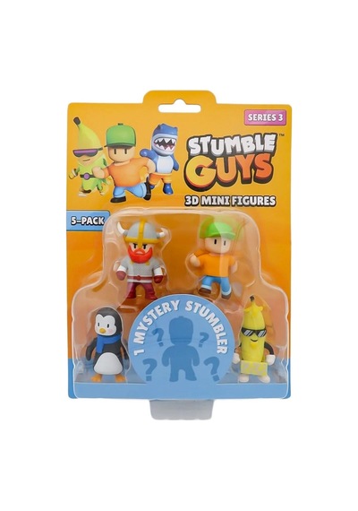 Stumble Guys 5 Li Mini Figür Seti Seri 3 - 5 Cm - Model 2
