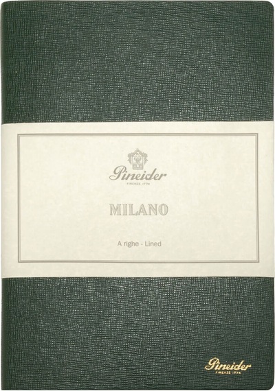 Pineider Defter Milano 14.5x21 Cm Yeşil Gold Cnr1s099107374 Yeşil