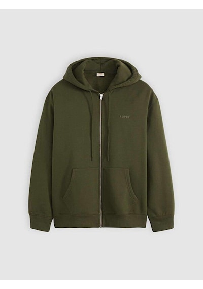 Levi's Seasonal Zip Up Hoodie-12693 Yeşil