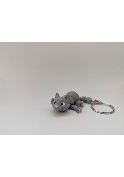 Sevimli Kedi Anahtarlık - 3d Baskı Özel Tasarım