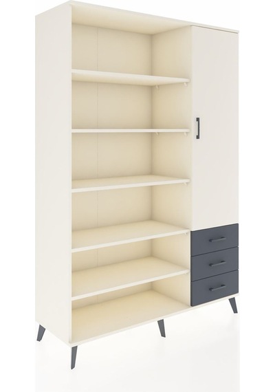 Hyperion Dolap 9 Raflı 3 Çekmeceli Tek Kapaklı 132x44x195 Aytaşı-aytaşı/antrasit Aytası/antrasıt Hyperion Dolap 9 Raflı 3 Çekmeceli Tek Kapaklı 132x44x195 Aytaşı-aytaşı/antrasit Aytası/antrasıt