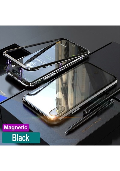 Apple Uyumlu iPhone Xr 6.1 Kaliteli 360 Miknatisli Cam Tam Koruma Kilif 307496650 - Renk Seçimi-Kampanya / Siyah-Cam Ekran Koruyucu (+15 Tl)