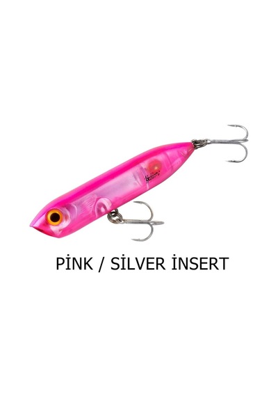 Heddon Chug N Spook Jr. Su Üstü Suni Yem Pink / Silver Insert