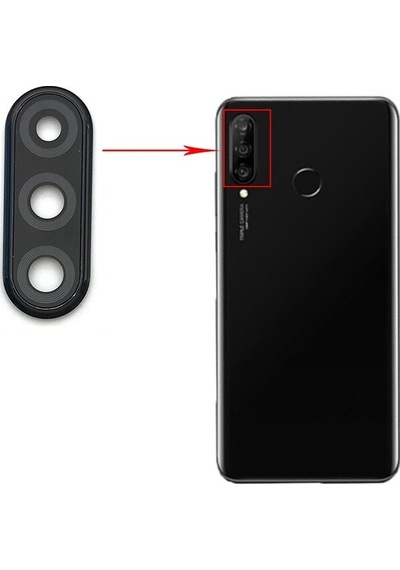 Huawei P30 Lite Uyumlu Kamera Lensi Full 48mp 128 Gb Mar-lx1a - Siyah