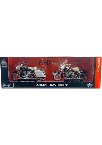 1/18 Harley-davidson İkili Motorlar 60'lar