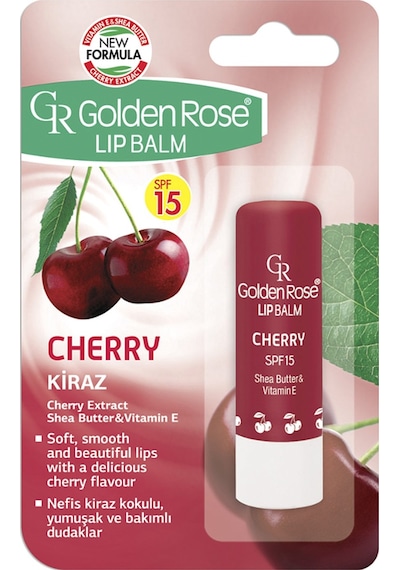 Golden Rose Lip Balm SPF15 Kiraz Dudak Balsamı