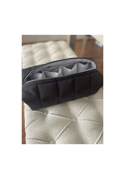 Airwrap Ve Tüm Saç Şekillendiriciler İçin Uyumlu Bölmeli Düzenleyici Çanta Siyah