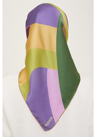 Armine Twill İpek Eşarp 24ya9148 02 - Desenli
