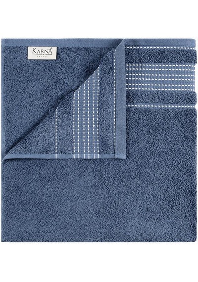 Pamuk Havlu Takımı 2 Li Ladin 50x90/70x140 Cm İndigo
