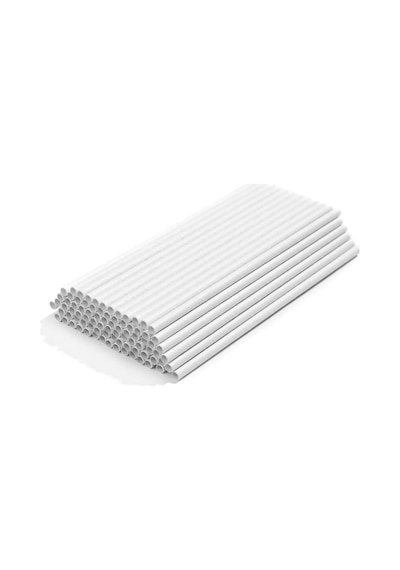 Kağıt Pipet Beyaz Sargısız 6x195mm 100 Adet 100 Adet