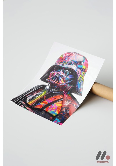 Pop Art Zırhlı Karakter, Çerçevesiz Yüksek Kalite Duvar Afişi - Modern Ev Dekorasyonu