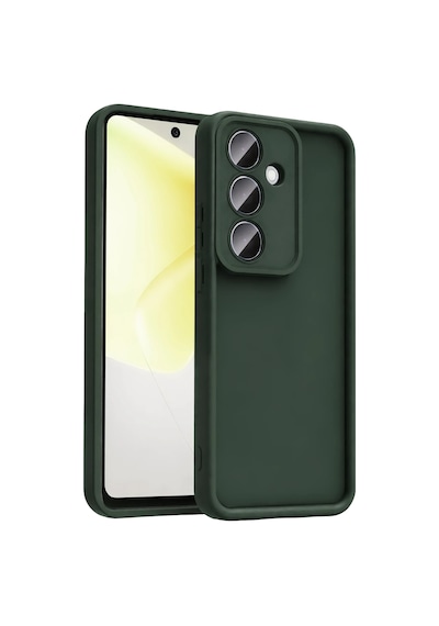 Uray Store Samsung Galaxy Uyumlu  A37 5g Viera Silikon - Koyu Yeşil