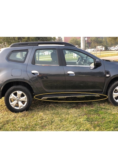 Dacia Duster Krom Yan Marşpiyel Çıta 6 Parça 2018 Üzeri Paslanmaz Çelik