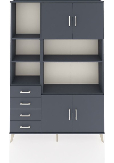 Arges Dolap 8 Raflı 4 Çekmeceli 4 Kapaklı 132x30x195 Antrasit-antrasit/antrasit Antrasıt/antrasıt Arges Dolap 8 Raflı 4 Çekmeceli 4 Kapaklı 132x30x195 Antrasit-antrasit/antrasit Antrasıt/antrasıt